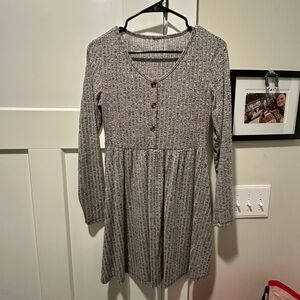 Gray Knit Dress